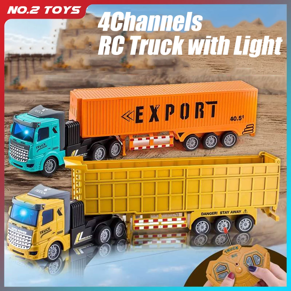 Heavy Equipment Vehicles - 1/48 RC Container Truck Toy Kids