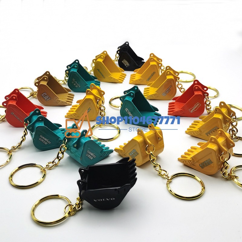 Heavy Equipment Kubota - With Bucket Key Chain for Kobelco