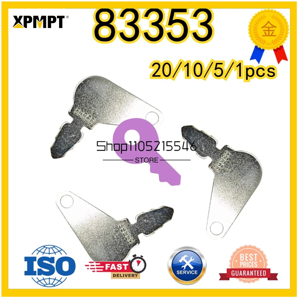Heavy Equipment Kubota - 20/10/5/1pcs New 83353 Keys for Kubota