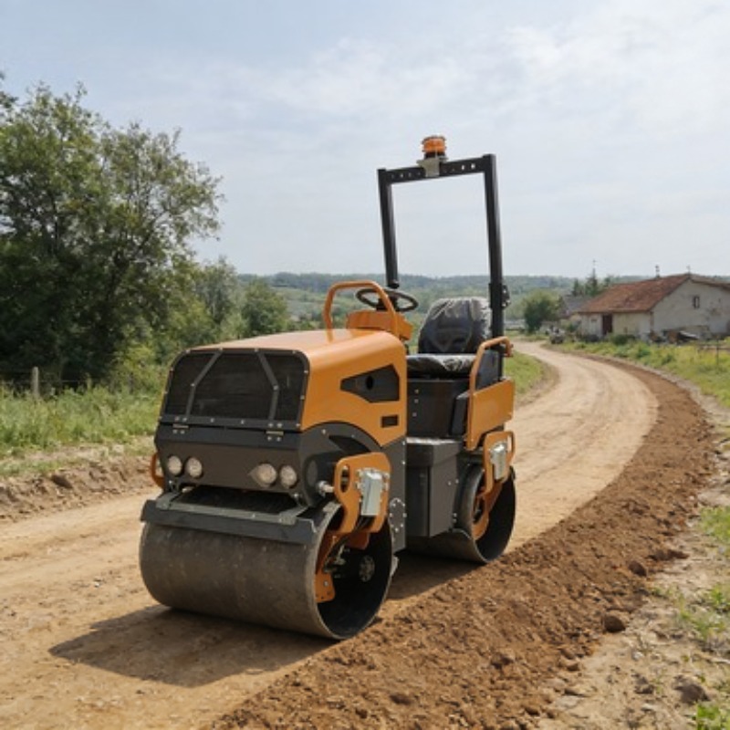 Heavy Equipment Construction - Compactor Road Roller Vibratory Heavy Duty