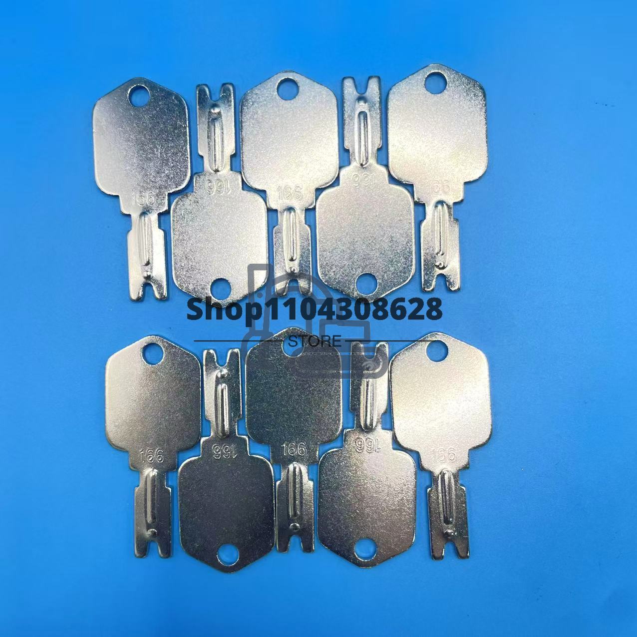 Heavy Equipment Komatsu - 10PCS 166 Ignition Keys Forklift Key
