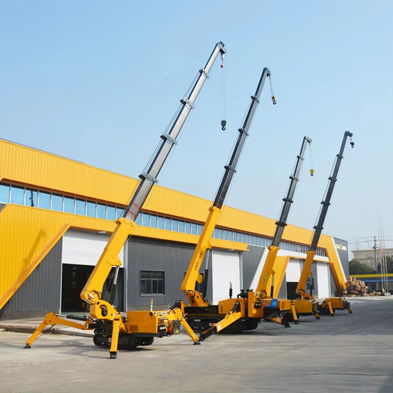 Heavy Equipment Construction - 8T Hydraulic Spider Crane Heavy Duty