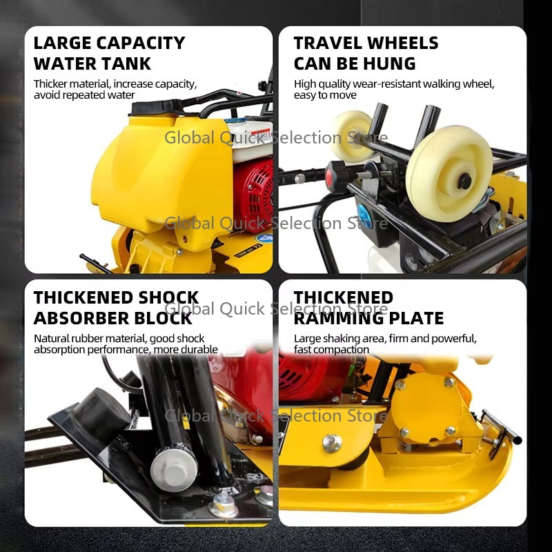 6.5HP Diesel Plate Compactor,  - đánh giá và giá Plate Compactor Vibrator
