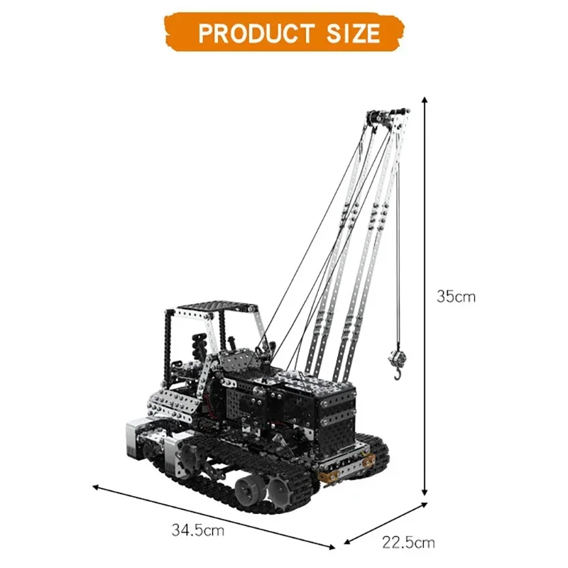 DIY Metal RC Crane Electric Ho - đánh giá và giá Heavy Equipment Vehicles