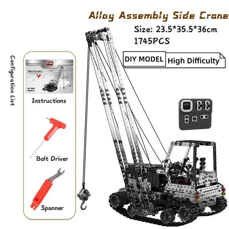 DIY Metal RC Crane Electric Ho - đánh giá và giá Heavy Equipment Vehicles
