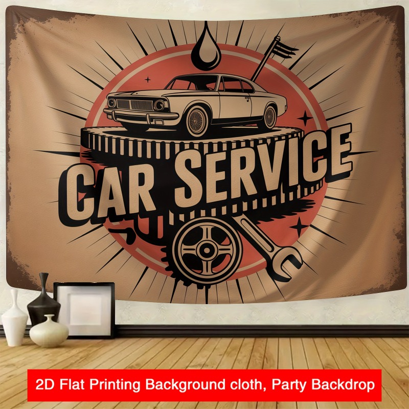 Large retro car service banner - đánh giá và giá Heavy Equipment Mechanic