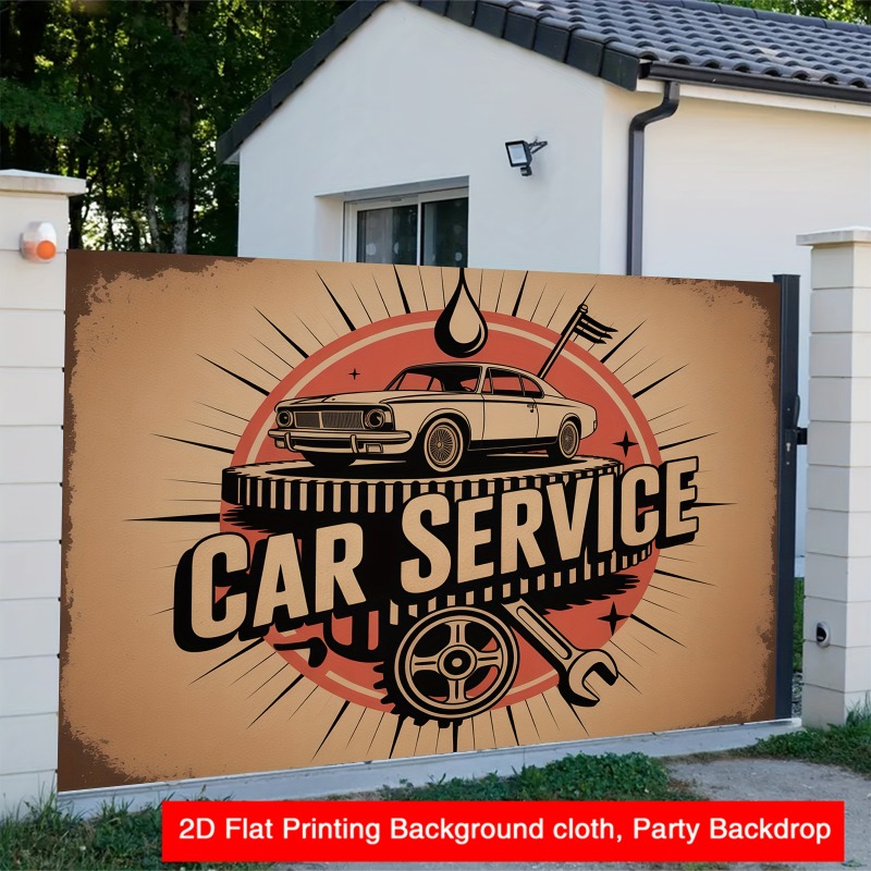 Large retro car service banner - đánh giá và giá Heavy Equipment Mechanic