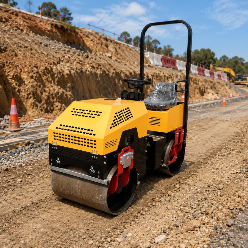 Double Drum Vibratory Road Rol - đánh giá và giá Heavy Equipment Construction