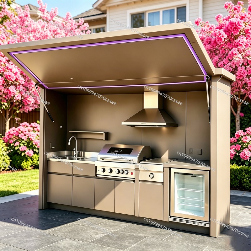 All-Weather Outdoor Kitchen Un - đánh giá và giá Heavy Equipment Kitchen