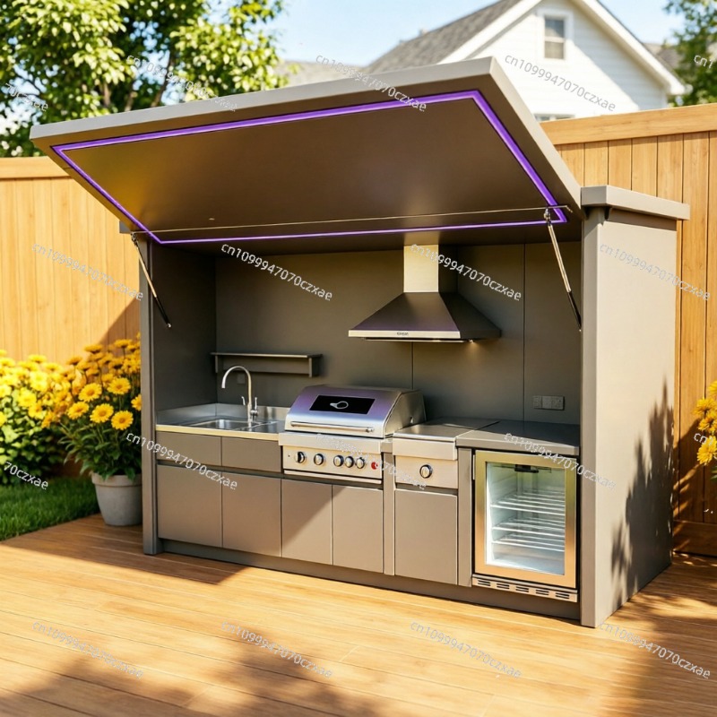 All-Weather Outdoor Kitchen Un - đánh giá và giá Heavy Equipment Kitchen