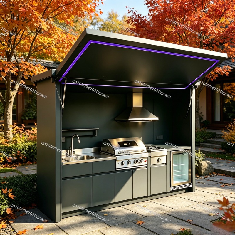 All-Weather Outdoor Kitchen Un - đánh giá và giá Heavy Equipment Kitchen