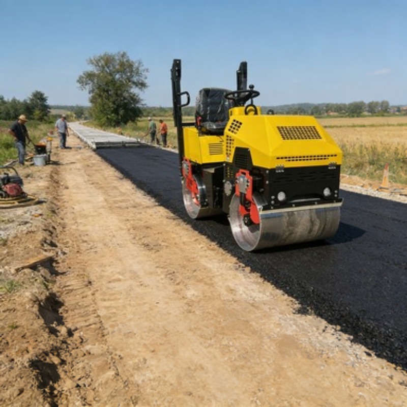 Single Drum Road Roller Vibrat - đánh giá và giá Heavy Equipment Construction