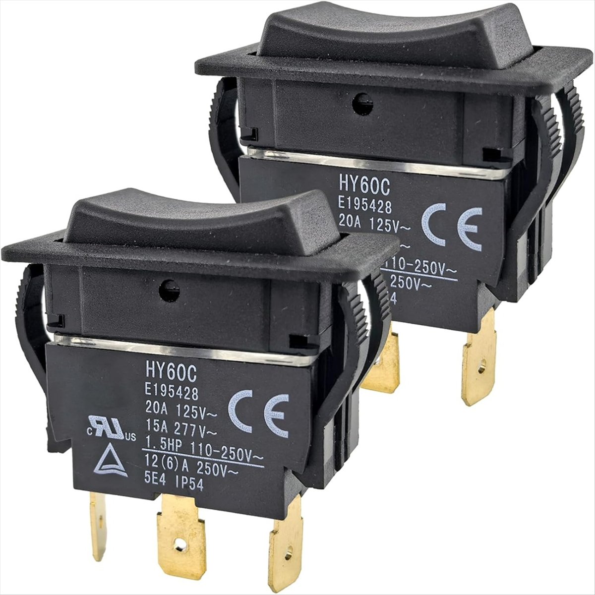 2 Pack HY60C 3-Pin Rocker Swit - đánh giá và giá Heavy Equipment Mechanic